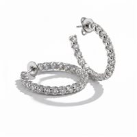 Orecchini Casciola Gioielli Donna CERCHI in Oro bianco Diamante 2.20 Ct ORSO1017 - ORSO1017